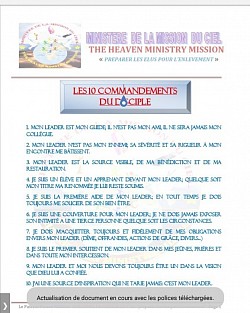 Les dix commandements du disciple